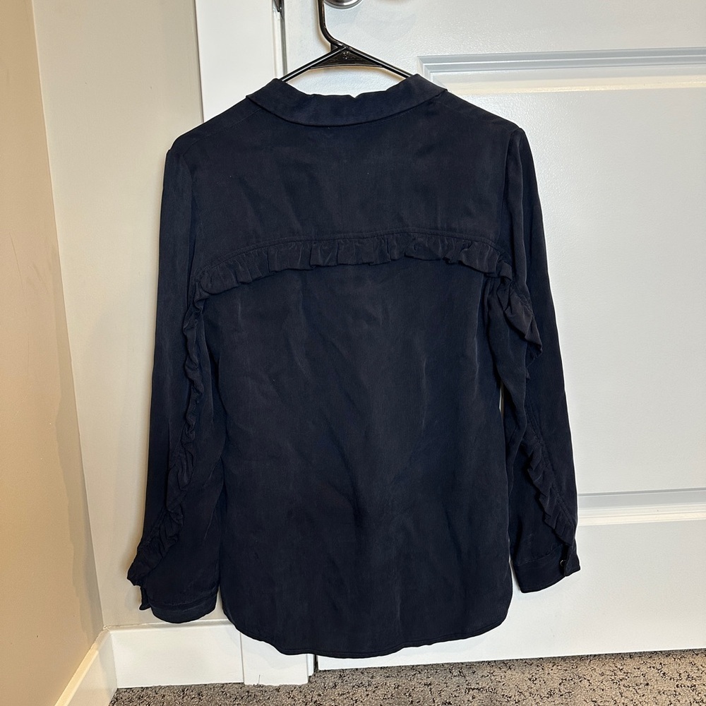 Club Monaco blue/ black Button Down Shirt - Picture 2 of 4